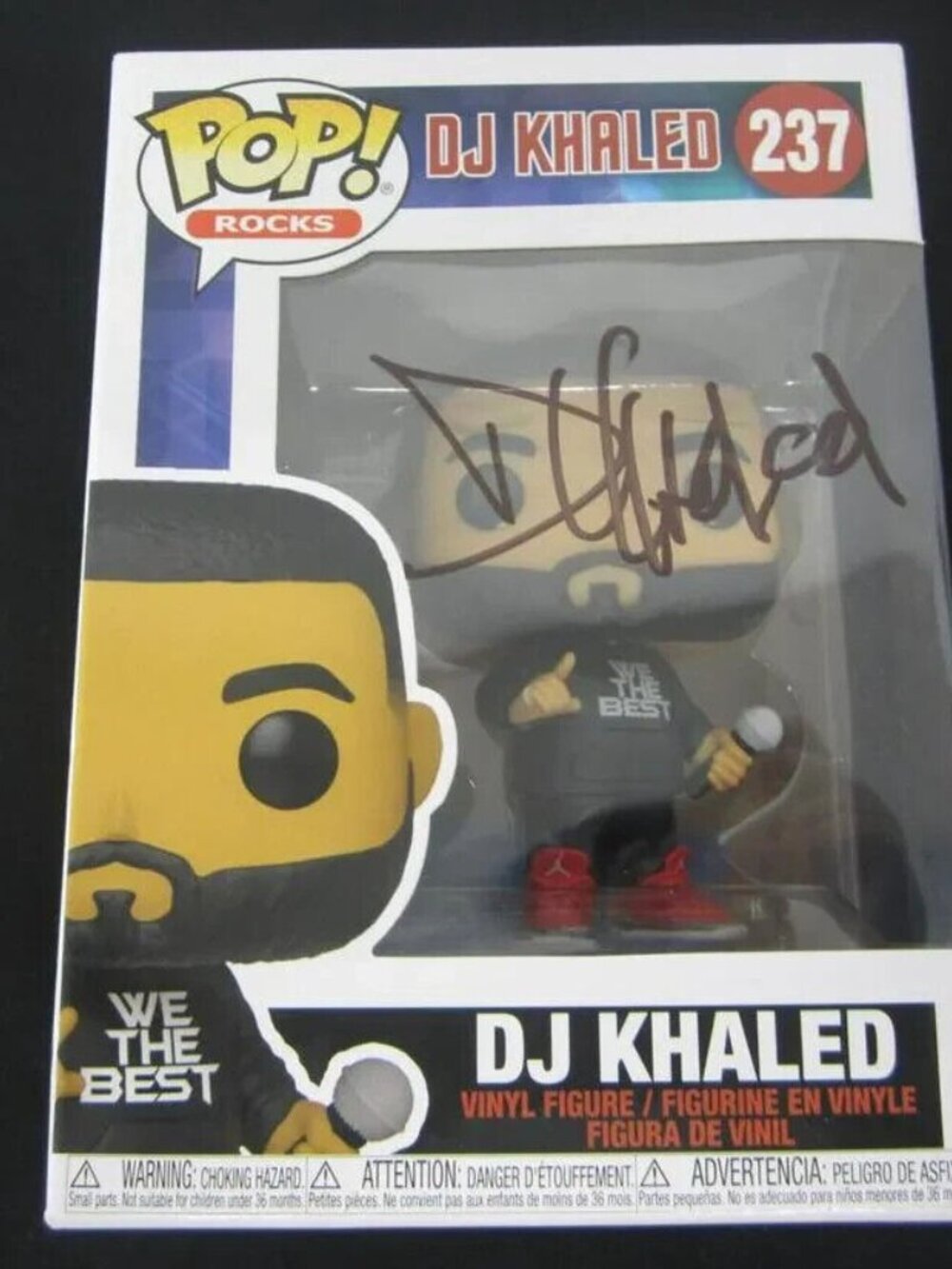 DJ Khaled signed Funko POP! Rocks: DJ Khaled #237 w/COA